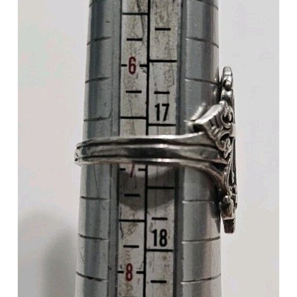 Sterling Silver 925 Cross Ring Size 7 - Picture 10 of 10